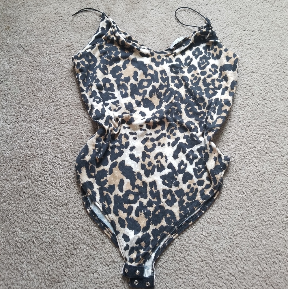 Animal print bodysuit